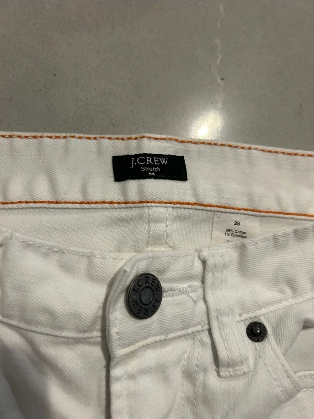 J. Crew White Straight Leg Women’s Jeans